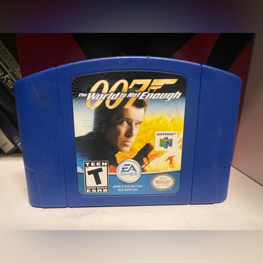 007 the world is not enough n64 cart